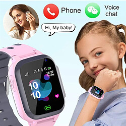 Universal Montres pour enfants Appelez les montres intelligentes pour enfants SOS montres intelligentes imperméables Horloges SIM Localisation Suivi Montres pour enfants Garçons et filles | Montres intelligentes (rose)