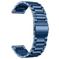 Bracelet en métal 20 mm, fermeture rapide, bleu pour votre Garmin Vivomove 3/Garminmove 3