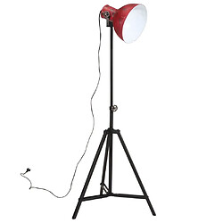 vidaXL Lampadaire 25 W rouge délavé 61x61x90/150 cm E27