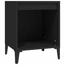 Maison Chic Lot de 2 Tables de chevet - Tables de Nuit Noir 40x35x50 cm pas cher