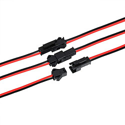 Avis JST 2PIN 22AWG Paire Câble Longueur Totale mm135 (20 Mâles + 20 Femelles) RC