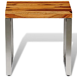 vidaXL Table basse bois massif