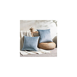 Acheter ICONIK INTERIOR Lot de 4 coussins en velours - housse et garnissage - Mesmal Beige