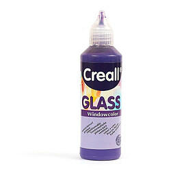 Graines Creatives Peinture repositionnable pour vitres Creall Glass 80 ml - violet foncé