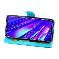 Acheter Wewoo Housse Coque Pour OPPO Realme5 Pro Crazy Horse Texture de protection en cuir à rabat horizontal avec support et fentes cartes et portefeuille et cadre photo bleu bébé