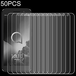 Wewoo Protection 50 PCS Pour Alcatel 1 2019 2.5D Film de verre trempé non plein écran