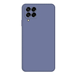 Coque en TPU antichocs, caoutchouté avec bord droit de la doublure pour votre Samsung Galaxy M53 5G - Bleu gris