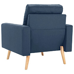 Acheter vidaXL Fauteuil bleu tissu