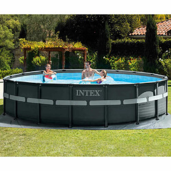 Intex Piscine tubulaire ronde ultra frame 549 x 132 cm pas cher