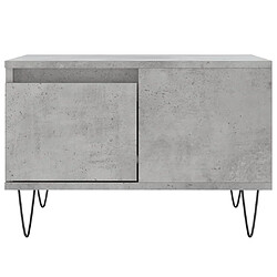 Maison Chic Table basse,Table Console Table d'appoint, Table pour salon gris béton 55x55x36,5 cm bois d'ingénierie -MN82731 pas cher