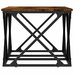 Maison Chic Table basse,Table Console Table d'appoint, Table pour salon chêne fumé 100x49x40 cm bois d'ingénierie -MN29790 pas cher