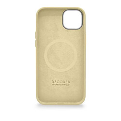 Decoded Coque pour iPhone 14 MagSafe en Silicone Antimicrobienne Beige