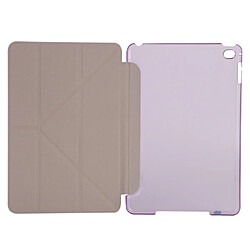 Acheter Wewoo Housse Étui Coque en cuir de couleur unie avec support pour iPad Mini 2019 violet de Transformers Style Silk Texture Horizontal Flip