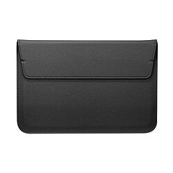 Avizar Pochette Ordinateur Portable 11'' Aspect Cuir Support à Rabat Noir