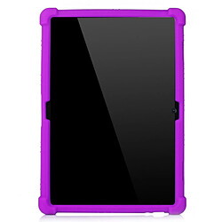 Coque en silicone avec béquille coulissante violet pour votre Lenovo Tab M10 TB-X605F