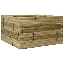 vidaXL Jardinière 80x80x46 cm bois de pin imprégné