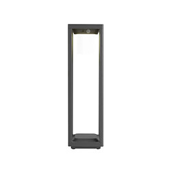 Avis Leds C4 Borne de jardin Bow Polycarbonate,Aluminium Opale, gris urbain