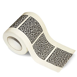 Totalcadeau Papier toilettes WC en forme de labyrinthe PQ