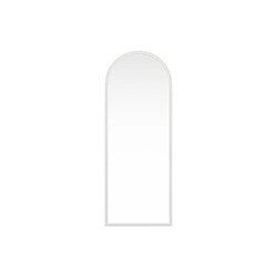 Vente-Unique Grand miroir arche en bois de paulownia - L. 65 x H. 170 cm - Blanc - SHANGI