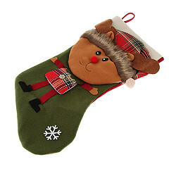 Acheter enfants festival cadeau de noël présent chaussettes de bonbons bas de partie elk vert