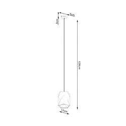 Luminaire Center Suspension Gobi Céramique Blanc pas cher