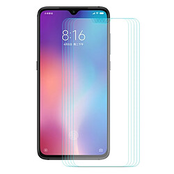 Wewoo 5 PCS 0.26mm 9H 2.5D film de verre trempé bord incurvé pour Xiaomi Mi 9 SE