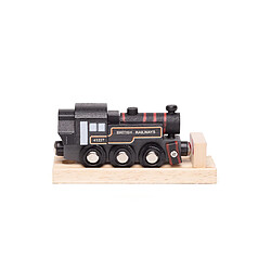 Bigjigs Rail Réplique de moteur de train Ivatt noir