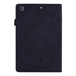 Avis Wewoo Housse Étui Coque Pour iPad 10.2 pouces 2019 Motif mollet Etui en cuir gaufré à double rabat avec porte-carte et fentes cartes et fente stylo et bande élastique Noir