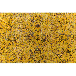 Avis Vidal Tapis de laine 318x208 jaune Ultra Vintage