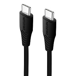 Câble USB-C vers USB-C Charge rapide 3A Synchronisation 0,4m Swissten Noir