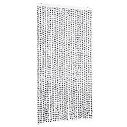 vidaXL Rideau anti-mouches gris clair et gris foncé 100x230cm chenille