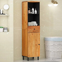 Maison Chic Armoire de salle de bain,Meuble de rangement,Meuble haut 38x33x160 cm bois massif d'acacia -GKD597679