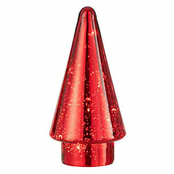 Paris Prix Sapin de Noël en Verre Led 19cm Rouge