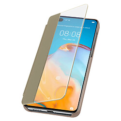 Avizar Étui Huawei P40 Housse Clapet Translucide Protection Rigide or