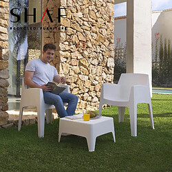 Sp-Berner Ensemble de jardin et terrasse Sp Berner Costa avec 2 chaises 60x67x82 cm et 1 table d'appoint en résine 58x48x30 cm