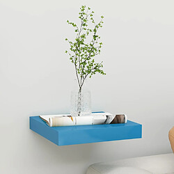 vidaXL Étagère murale flottante Bleu 23x23,5x3,8 cm MDF