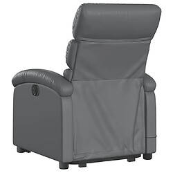 Avis vidaXL Fauteuil inclinable de massage Gris Similicuir