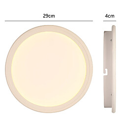 Stoex 2PCS Plafonnier Moderne De 30CM Lampe De Plafond Led D'Intérieur 3000K Luminaire Plafonnier Rond Blanc Pour Chambre À Coucher, Salle De Bain, Salon pas cher