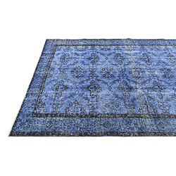 Vidal Tapis de laine 272x160 Bleu Ultra Vintage pas cher