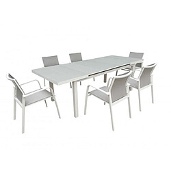 Avis Delorm Table de jardin extensible nice blanche