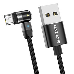 Avis 540 Câble USB De Chargement Magnétique 360180 Noir Micro USB 0,5 M