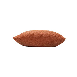 Douceur D'Interieur Coussin déhoussable BELI - Bouclette unie - 45 x 45 cm - Terracotta pas cher