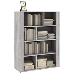 Avis vidaXL Buffet Sonoma gris 80x30x106 cm Bois d'ingénierie