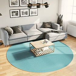 vidaXL Tapis OVIEDO à poils courts vert Ø 240 cm