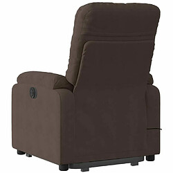 Acheter Maison Chic Fauteuil Relax pour salon, Fauteuil inclinable de massage marron tissu microfibre -GKD54109