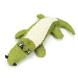 Jouet pour Chien Vocal Crocodile de Simulation Jouet en Peluche pour Chien Résistant