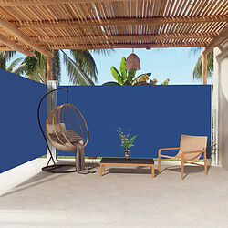 vidaXL Auvent latéral rétractable Bleu 180x600 cm