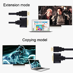 Wewoo 30cm HDMI Mâle à 24 + 1 câble adaptateur femelle DVI pas cher