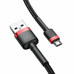 Baseus Câble USB Micro USB 3M Noir et Rouge 2A (CAMKLF-H91)