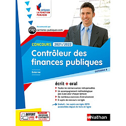 Contrôleur des finances publiques : concours 2021-2022, catégorie B, externe : écrit + oral - Occasion